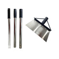 Garden Flat Shovel - Snow Ice Scraper,Multifunctional Garden Cleaning Shovels, Heavy Duty Floor Scrapers Long Handle,Metal Weeding Scraper for Lawn Edging, Snow Ice Removal