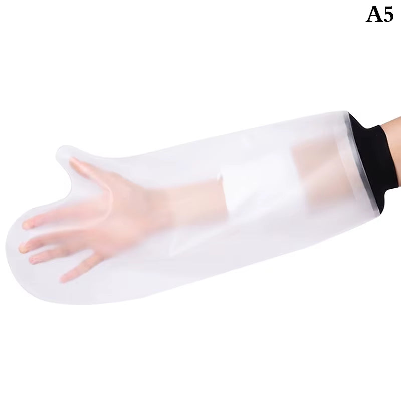 Blue Shower Cover Adult Waterproof Sealed Cast Bandage Protector Wound Fracture Leg Foot Arm Palm Bath Protective Ring Sleeve