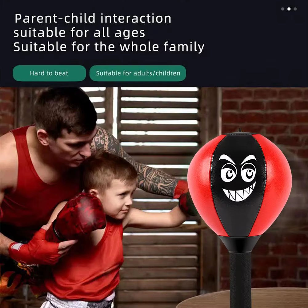 Stress Reliever Punching Bag Toy with Suction Cup Stress Buster Desk Boxing Punch Ball Reduce Tension Toys for Kids