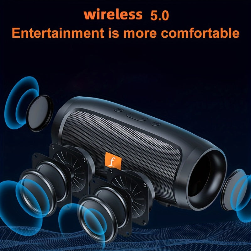 Wireless Speaker Dual-channel Subwoofer Easy to Carry Listening and Dancing Multi-color