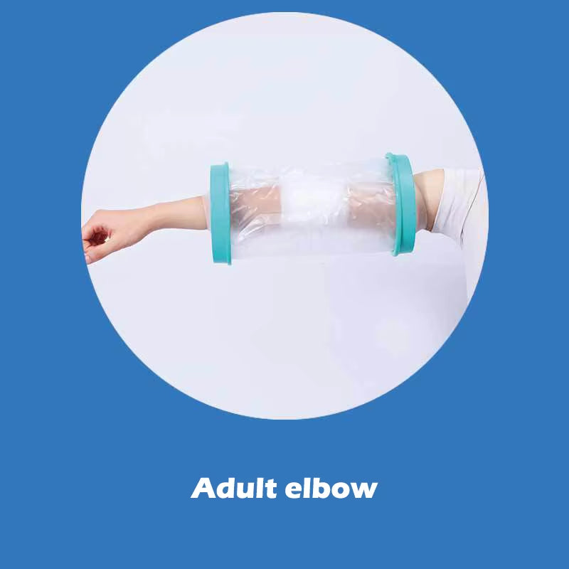 Blue Shower Cover Adult Waterproof Sealed Cast Bandage Protector Wound Fracture Leg Foot Arm Palm Bath Protective Ring Sleeve