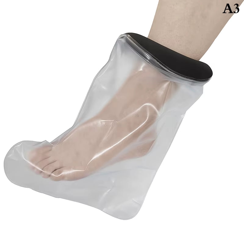 Blue Shower Cover Adult Waterproof Sealed Cast Bandage Protector Wound Fracture Leg Foot Arm Palm Bath Protective Ring Sleeve