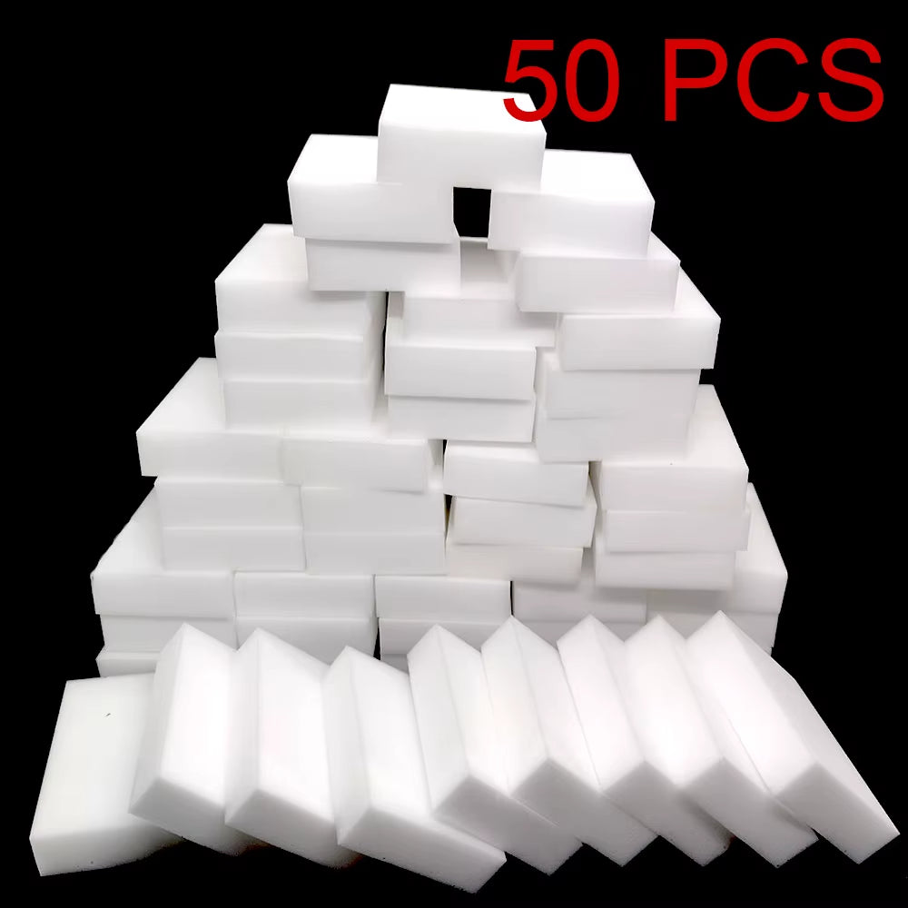 1-100Pcs Magic Melamine Sponge Kitchen Sponge Eraser Magic Sponge Cleaner Dishwasing Sponge for Home Bathroom Cleaning Tools