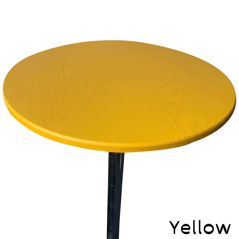 New 60-140Cm Weding round Table Cover Waterproof Case Dining Table Oil-Proof Elastic Tablecloth Fitted Wedding Decoration Hotel