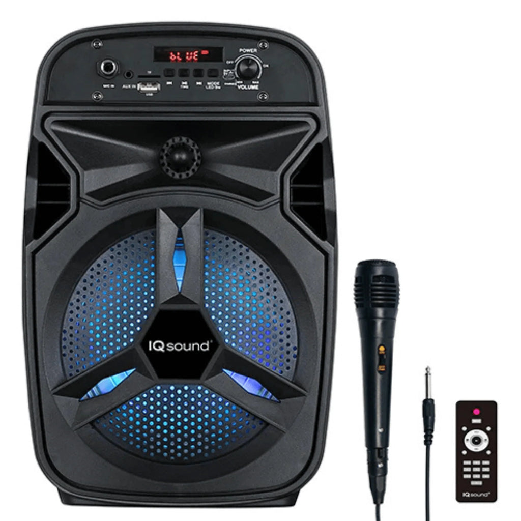 IQ Sound 8-Inch Portable Bluetooth TWS Speaker