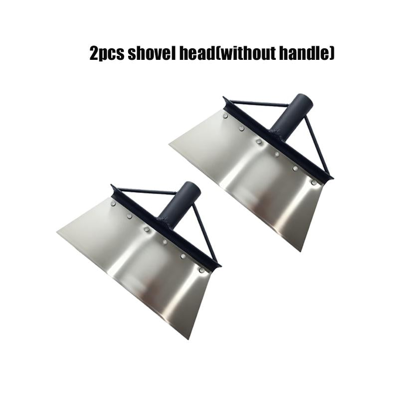 Garden Flat Shovel - Snow Ice Scraper,Multifunctional Garden Cleaning Shovels, Heavy Duty Floor Scrapers Long Handle,Metal Weeding Scraper for Lawn Edging, Snow Ice Removal