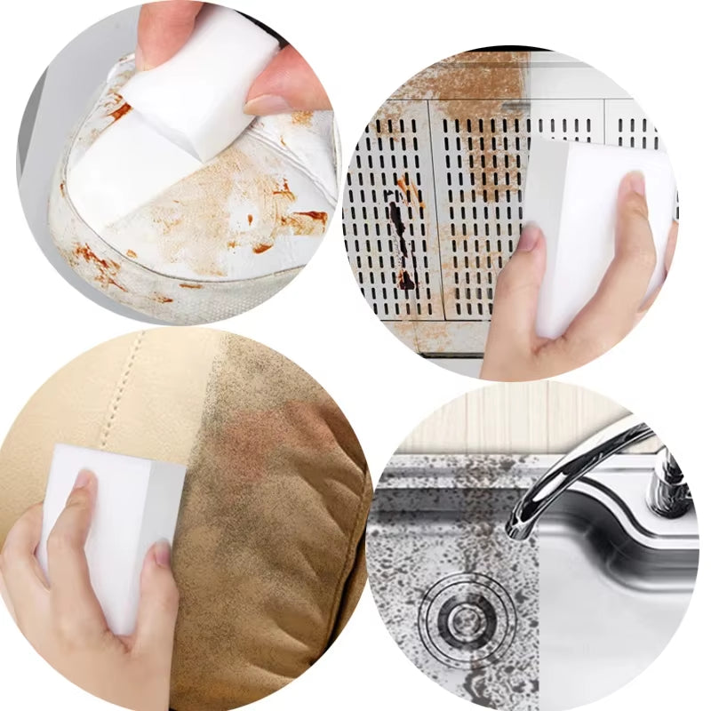 1-100Pcs Magic Melamine Sponge Kitchen Sponge Eraser Magic Sponge Cleaner Dishwasing Sponge for Home Bathroom Cleaning Tools