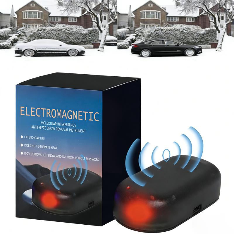 Electromagnetic Car Snow & Ice Remover Antifreeze Instrument Automatic Winter Windshield Defroster for Outdoor Parking Effortless Defrosting Winter Essential