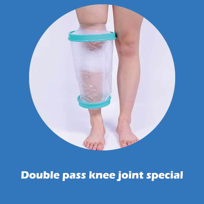 Blue Shower Cover Adult Waterproof Sealed Cast Bandage Protector Wound Fracture Leg Foot Arm Palm Bath Protective Ring Sleeve